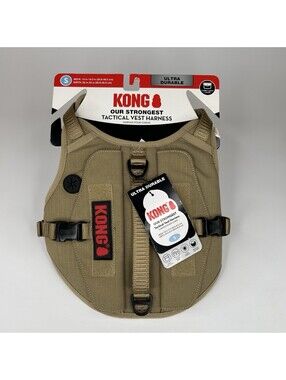 Kong Ultra Durable Tactical Vest Harness Tan Size Small (Brand New)